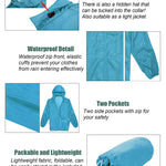 Waterproof Rain Packable Hooded Windbreaker - Zeagoo (Us Only)