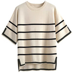 Zeagoo Knit Short Sleeve Tops