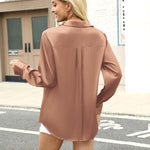 Zeagoo Business Casual Satin Long Sleeve Shirts for Women Elegant Office Work Dressy 2026 | Under $40