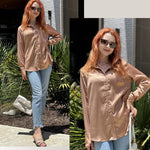 Zeagoo Business Casual Satin Long Sleeve Shirts for Women Elegant Office Work Dressy 2026 | Under $40