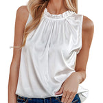Womens Tank Tops Dressy Casual Mock Neck Sleeveless Blouses Fashion Shirts for Work - Zeagoo (Us Only)