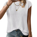 Zeagoo Cap Sleeve Sweater Vest Sleeveless Knit Tops