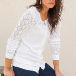 Zeagoo Women's Button Down Crochet Sweater Cardigan