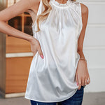 Womens Tank Tops Dressy Casual Mock Neck Sleeveless Blouses Fashion Shirts for Work - Zeagoo (Us Only)
