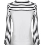 Zeagoo Bow Tie Neck Long Sleeve Shirts Work Tops