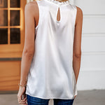 Womens Tank Tops Dressy Casual Mock Neck Sleeveless Blouses Fashion Shirts for Work - Zeagoo (Us Only)