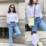 Womens Blouses Dressy Casual Long Sleeve Henley V-Neck Button Up Drop Shoulder Blouse Shirt Tops Relaxed Fit S-XXL - Zeagoo (Us Only)