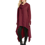 Zeagoo Women Pullover Hoodies Sweatshirt Long Sleeve High Low Sweater Oversize Top with Pocket (Us Only)