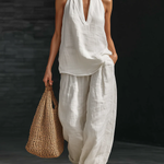 Zoë™ – Sleeveless set and wide-legged pants