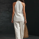 Zoë™ – Sleeveless set and wide-legged pants