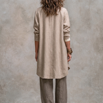Constance | Three-Piece Beige and Grey Layered Casual Set with Palazzo Pants, Elegant