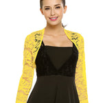 Zeagoo Women's Bolero Shrugs Crochet Lace Open Cardigan