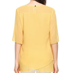 Womens Casual Scoop Neck Loose Top 3/4 Sleeve Chiffon Blouse Shirt Tops - Zeagoo (Us Only)
