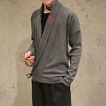Casual Cardigan Embroidered Sweater