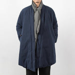Loose Diagonal Placket Cotton-linen Jacket