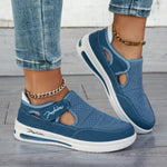 Breathable slip-on sneakers with stable comfort
