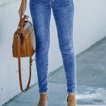 Zeagoo Ankle-length Skinny Jeans with Pockets