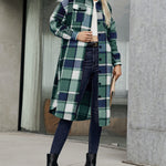 Zeagoo Button Down Plaid Classic Long Shirt Jacket