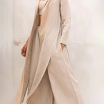 Zeagoo Women's Casual Classic 3Pcs Set Crop Vest Wide Leg Pants and Long Kimono Cardigan