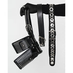 Cyberpunk Motorcycle PU Leather Belt
