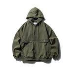 Hooded Work Jacket Vintage Casual  Jacket