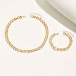 Bertille™ | Necklace & Bracelet Set with Square Loop