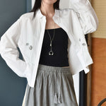 Womenâ€™s Line Embroidery 3D Casual Shirt