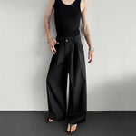 Wide-leg Jewel-embellished Draped Suit Trousers