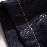 Scimitar-cut Denim Carrot Pants