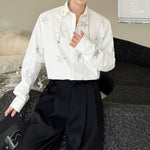 Starry Sky Print Loose-Fit Shirt
