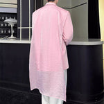 Embroidered Tulle Loose Suit Jacket