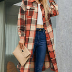 Zeagoo Button Down Plaid Classic Long Shirt Jacket