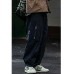 Retro Loose Straight Drawstring Pants