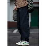 Retro Loose Straight Drawstring Pants