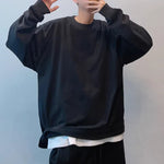 235g Cotton Double-needle Crew Neck Long-sleeved T-shirt