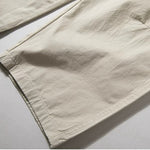 Cotton Loose Wide-leg Curved Pants