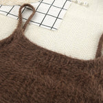 Zeagoo Brown Long-sleeved Trousers Three-piece Pajamas Set