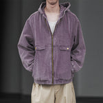 Hooded Work Jacket Vintage Casual  Jacket