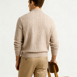Courchevel half-zip cashmere sweater