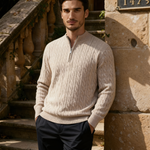 Courchevel half-zip cashmere sweater