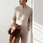 Courchevel half-zip cashmere sweater