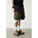 Large Pockets Loose-fitting Casual Shorts