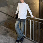 Half Turtleneck Loose Solid Color Bottoming Shirt