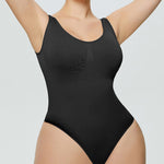 Zeagoo Bodysuit Tummy Control Shapewear Seamless Carved Thong Body Shaper Tank Top