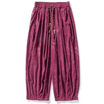 Corduroy Printed Casual Wide-Leg Pants