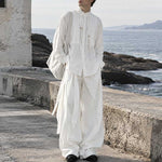 French Retro Accordion Pleated Shirt