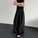 Wide-leg Jewel-embellished Draped Suit Trousers