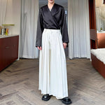 Straight Loose Double Layer Pleated Culottes