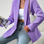 Zeagoo Casual Blazers Double Breasted Long Sleeve Work Office Blazer Jacket