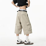 American Loose Straight Knee-length Casual Pants